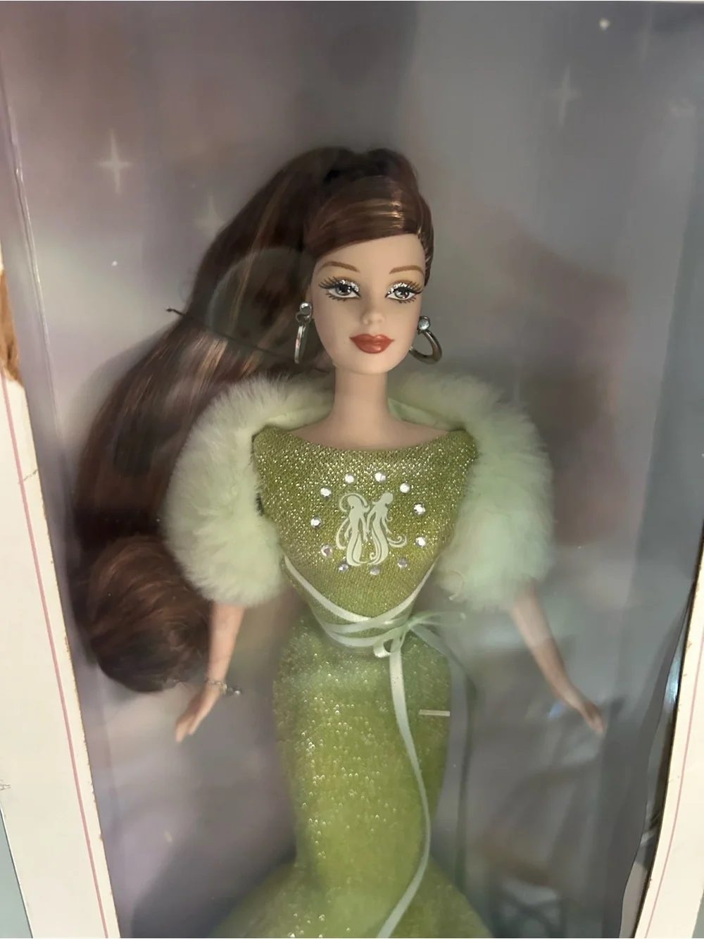 Barbie in Sparkling Lime Green Evening Gown
